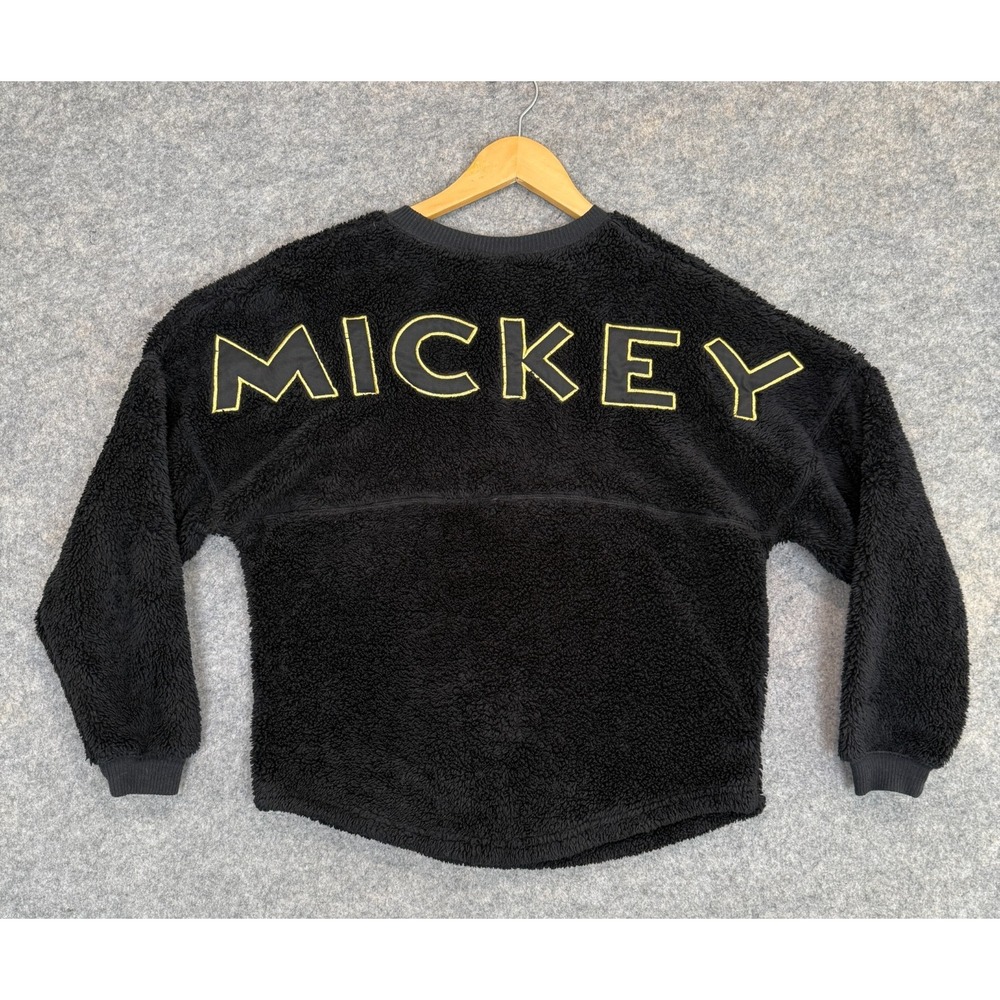 Disney Mickey Mouse Spirit Jersey‎ Sweatshirt Adult XS Fleece Gold Collection